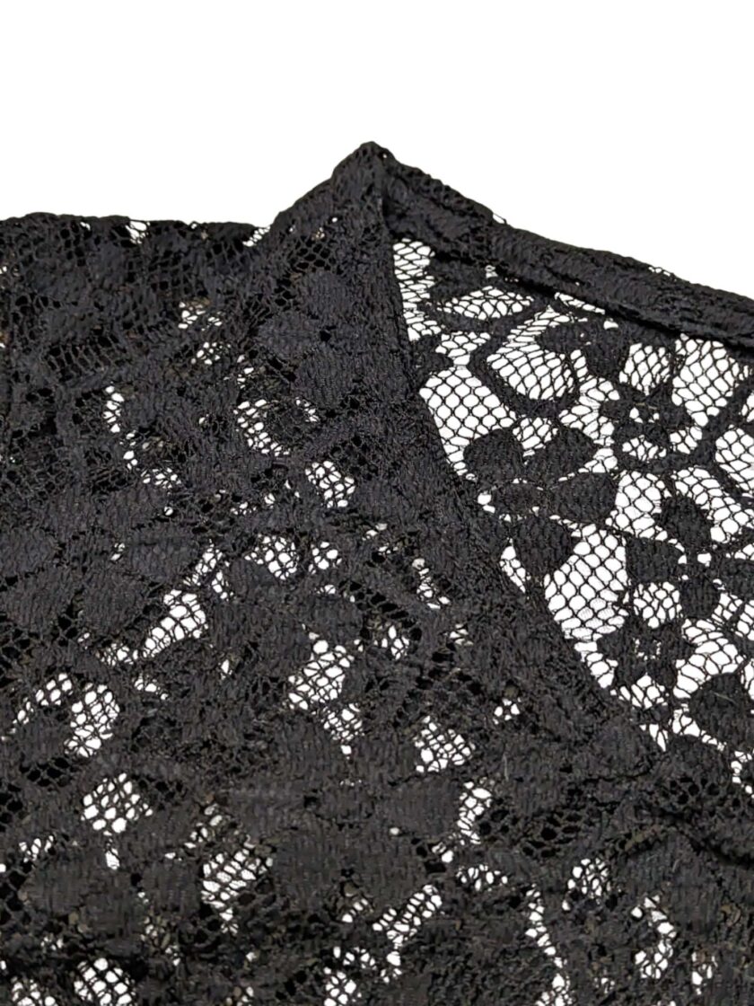Top de encaje negro Talla S - Imagen 3