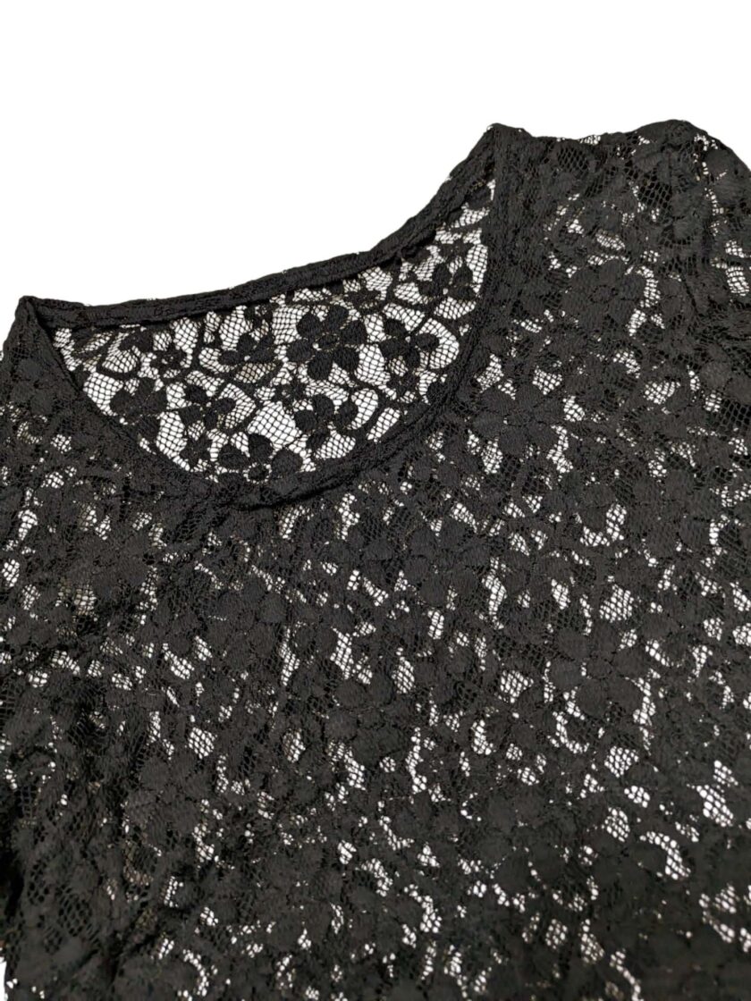Top de encaje negro Talla S - Imagen 2