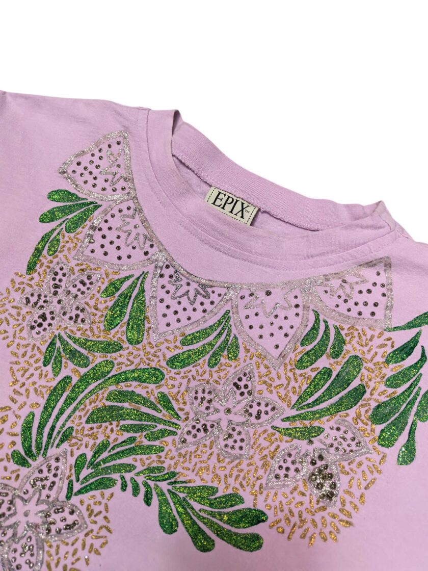 Playera pintada a mano 90s Talla XL - Imagen 2