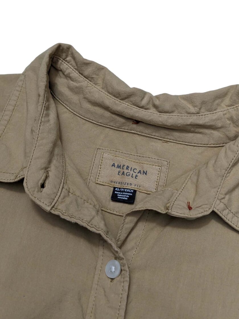 Blusa American Eagle khaki Talla L - Imagen 3