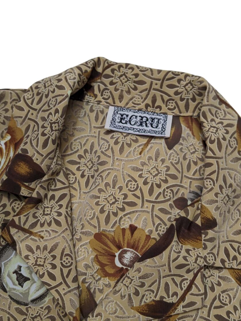 Blusa vintage print de flores Talla XS - Imagen 3