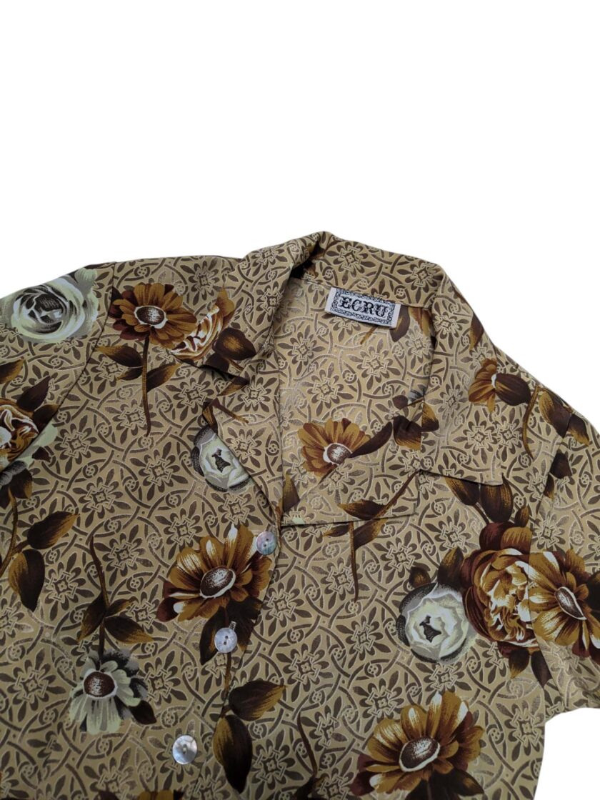 Blusa vintage print de flores Talla XS - Imagen 2