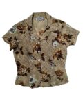 Blusa vintage print de flores Talla XS