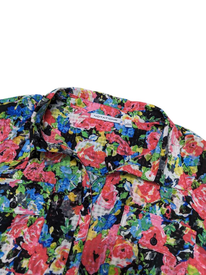 Blusa print de flores Talla M/L - Imagen 2