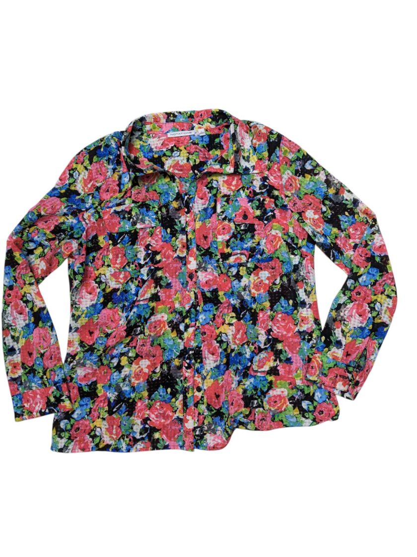 Blusa print de flores Talla M/L