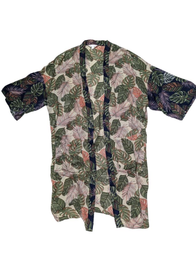 Kimono print hojas Talla L