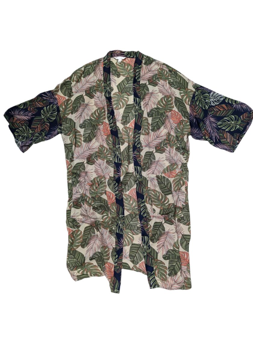 Kimono print hojas Talla L