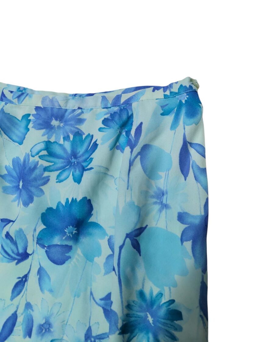 Falda maxi vintage de flores Talla 10 o M - Imagen 2