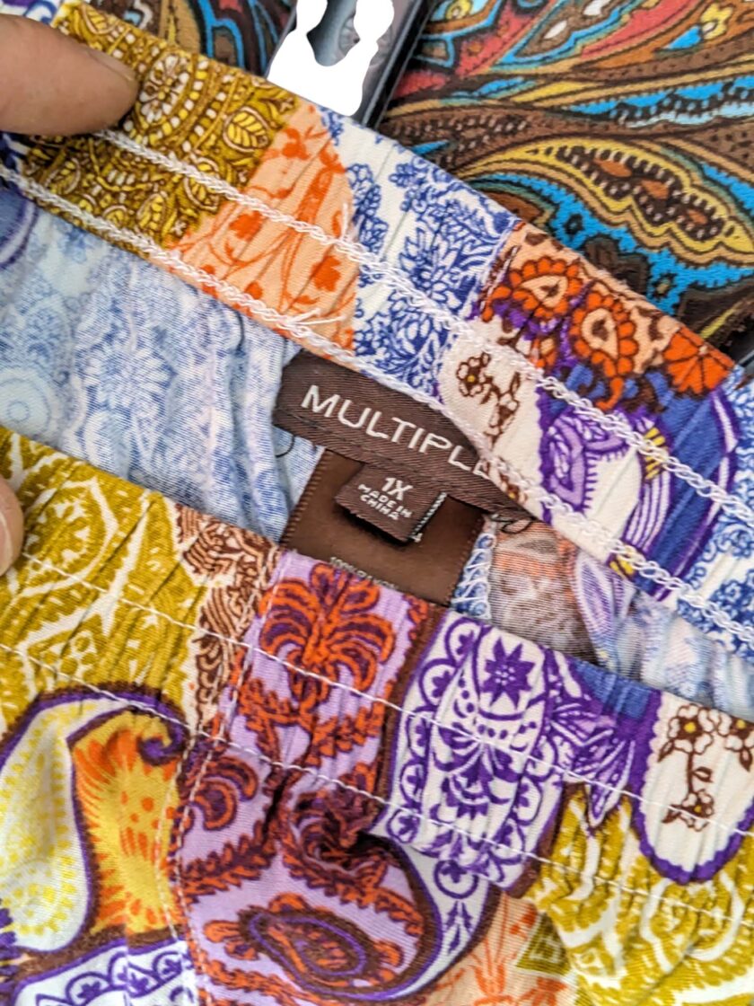 Falda boho print de colores Talla 1X - Imagen 3
