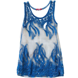 Top semitransparent Y2K Talla S