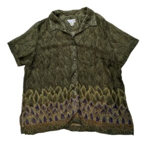 Blusa vintage semitransparente Talla XL /2XL