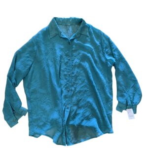 Blusa vintage tela tipo gasa Talla XL