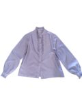 Blusa vintage con olanes color lila Talla M/L