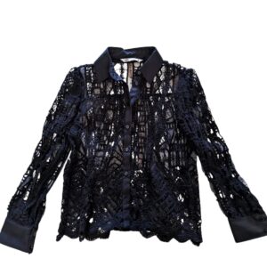 Blusa Zara con encaje y crochet Talla S