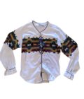 Blusa de botones southwestern/cowboy Talla M